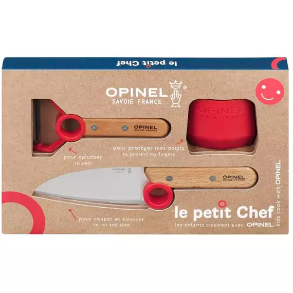 Набір ножів Opinel Le Petite Chef к:червоний, фото 